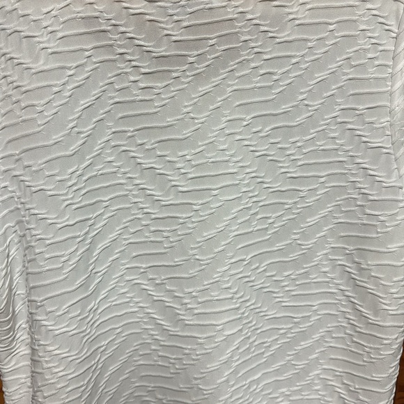 Allison Daily White textured blouse size Large - Picture 3 of 5